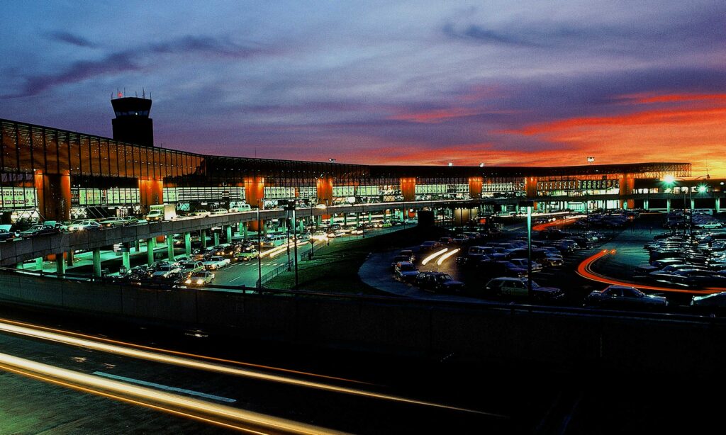 BWI Airport at sunset